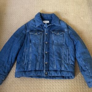 Loewe padded denim puffer jacket